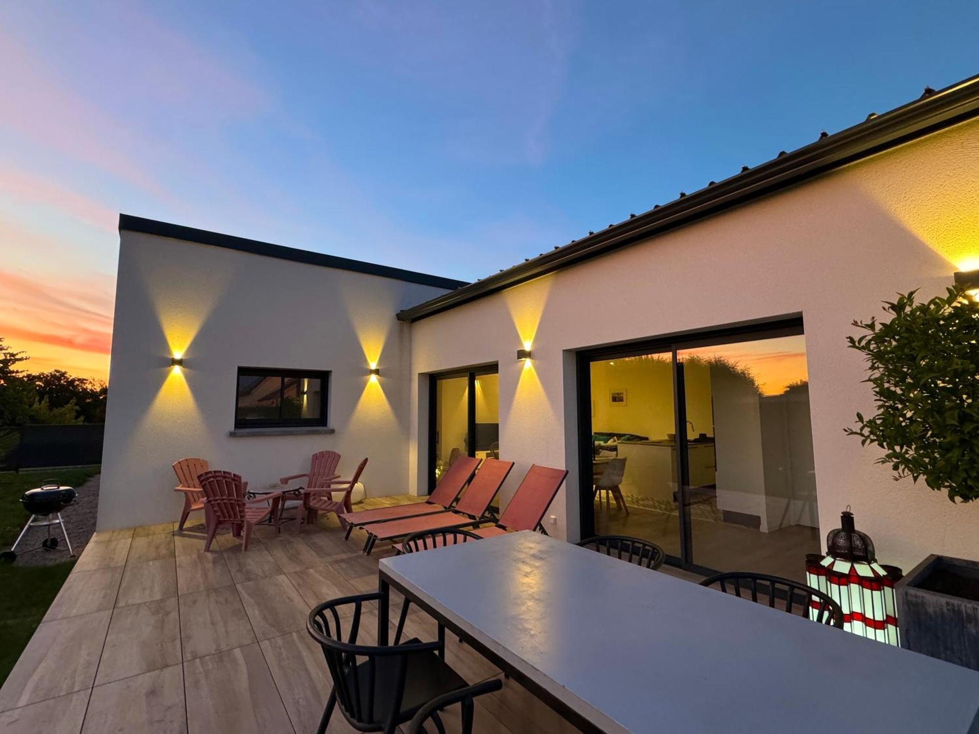 Maison neuve 4 étoiles plain-pied proche de la mer Plurien Extérieur photo